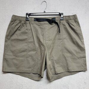 Gymshark Shorts Mens XXXL Gray Belted Rest Day Woven Canvas Stretch Chino